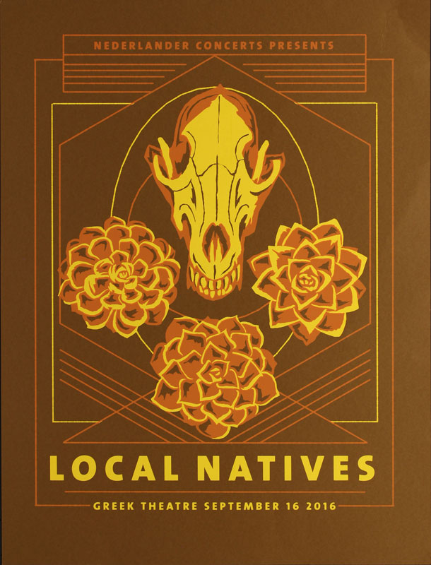 Travis Bone Local Natives Poster