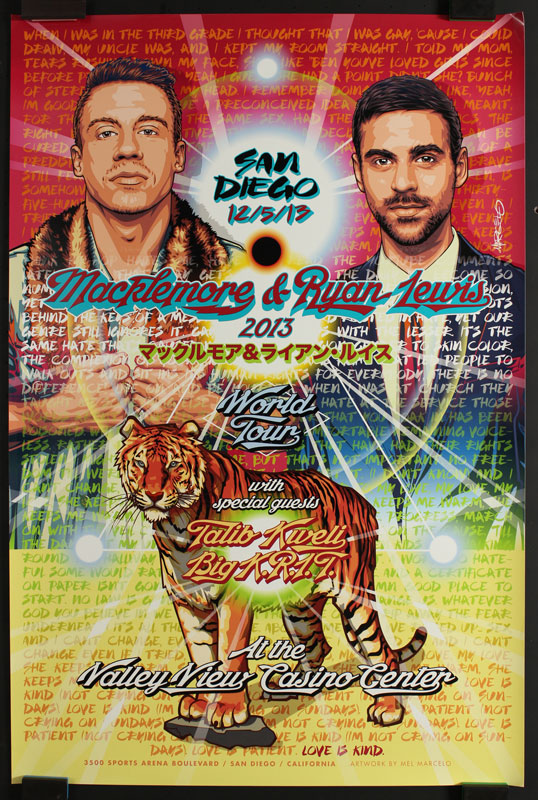 Mel Marcelo Macklemore and Ryan Lewis Poster