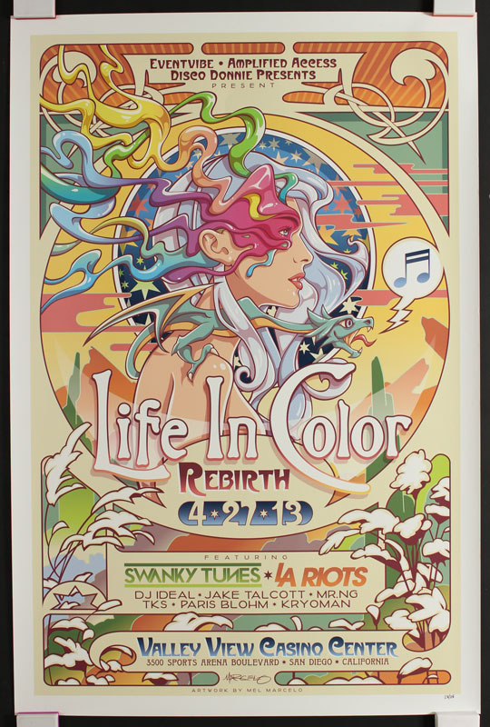 Mel Marcelo Life in Color (formerly Dayglow) Rebirth Tour Poster