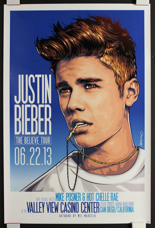 Mel Marcelo Justin Bieber - The Believe Tour Poster