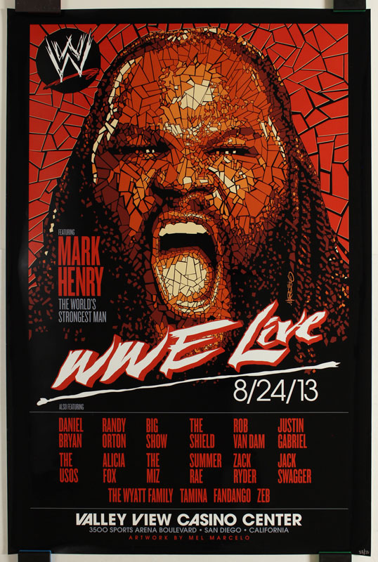 Mel Marcelo WWE Live - Mark Henry Poster