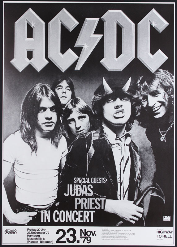 AC/DC German Concert Poster