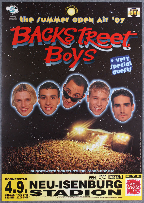 Backstreet Boys German Concert Poster