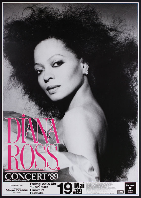 Diana Ross German Concert Poster