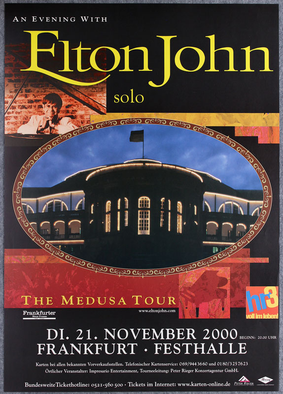 Elton John German Concert Poster
