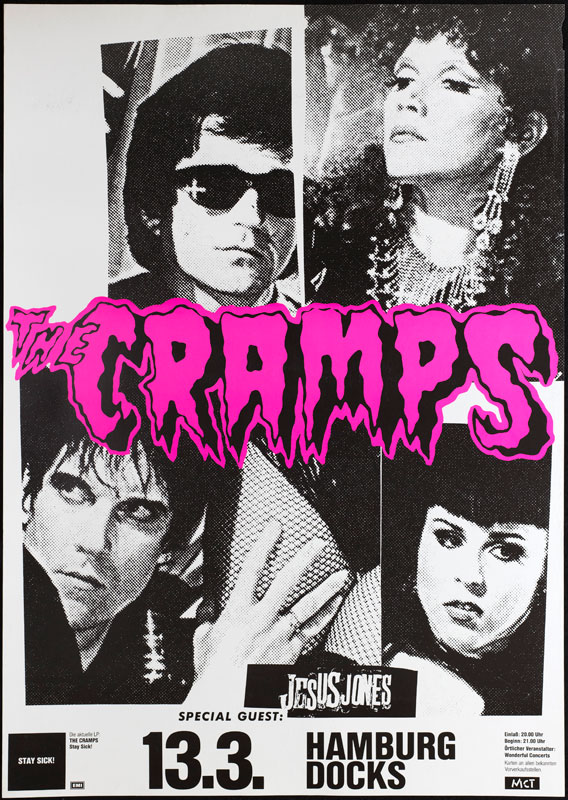 The Cramps German Concert Poster