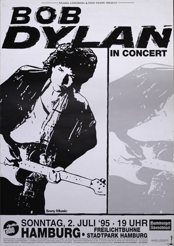 Bob Dylan German Concert Poster