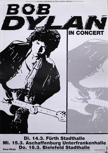 Bob Dylan German Concert Poster