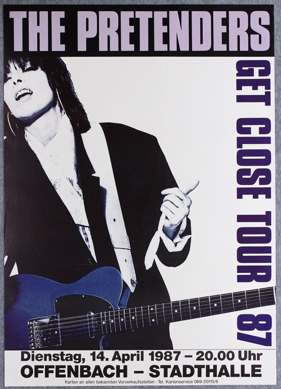 Pretenders 1987 German Poster