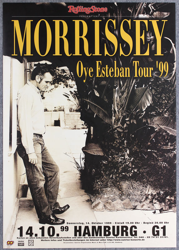 Morrissey Oye Esteban German Concert Poster