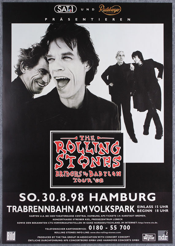 The Rolling Stones German Concert Poster