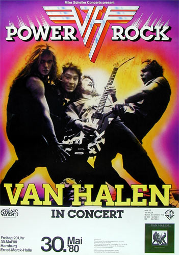 Van Halen German Concert Poster