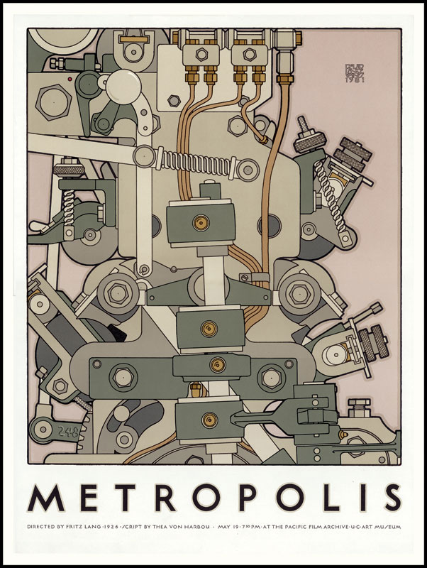David Lance Goines Metropolis Poster