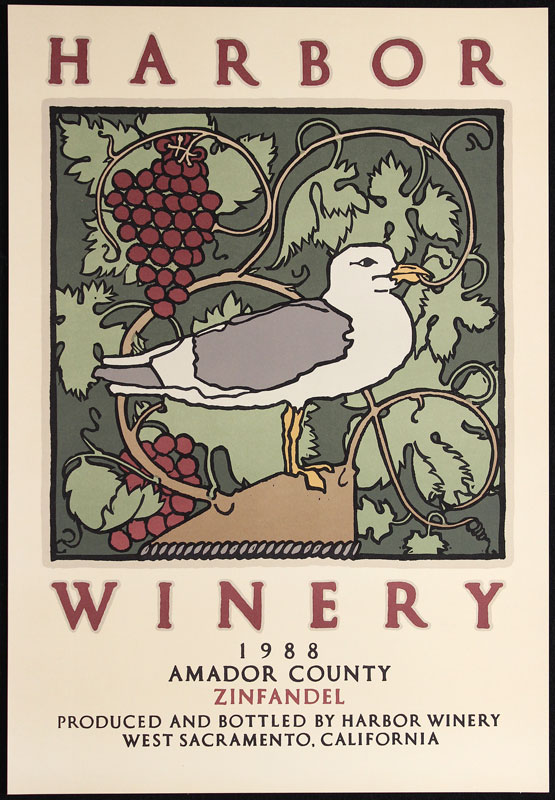 David Lance Goines Harbor Winery Poster