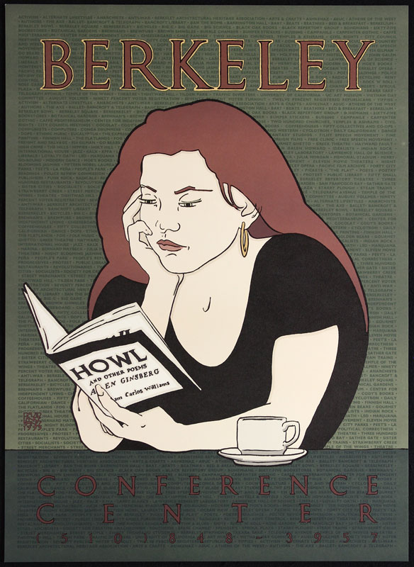 David Lance Goines Berkeley Conference Center (Howl) Poster