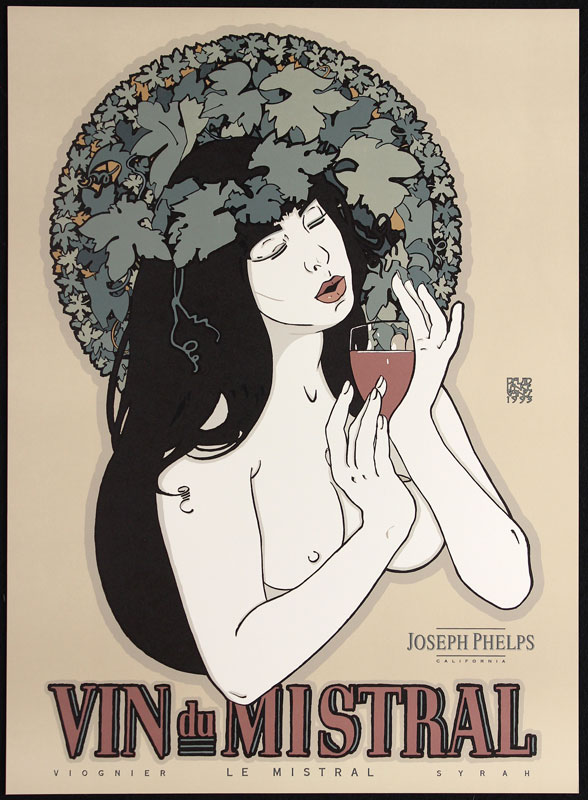 David Lance Goines Vin du Mistral Poster