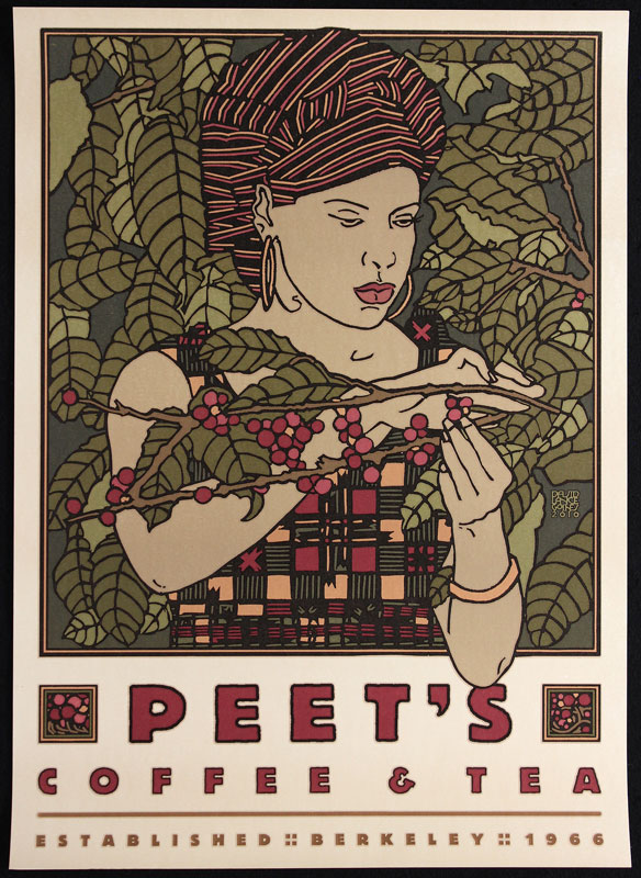 David Lance Goines Peet's Coffee and Tea Poster