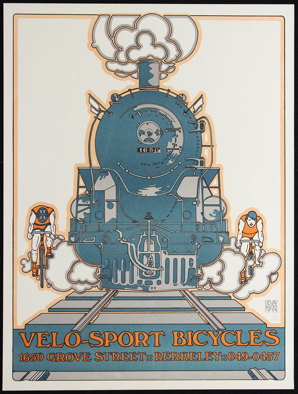 David Lance Goines Velo-Sport Bicycles Poster