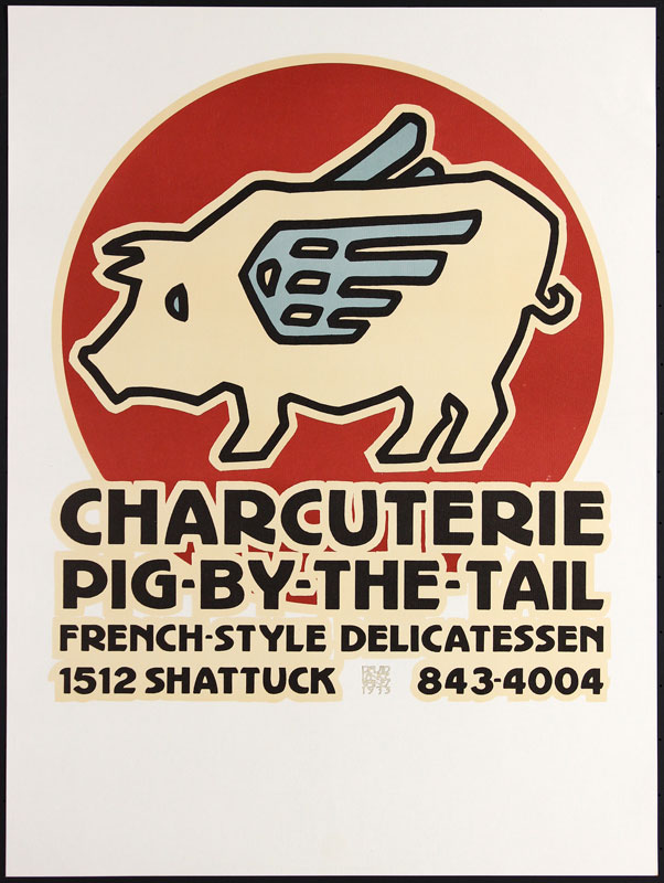 David Lance Goines Charcuterie Pig-By-The-Tail Poster
