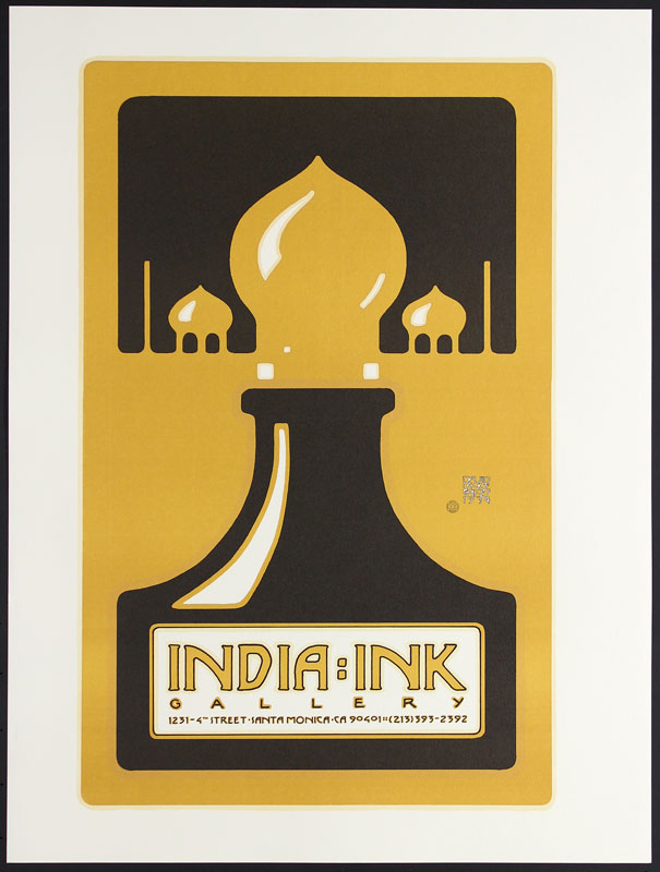 David Lance Goines India Ink Gallery Poster