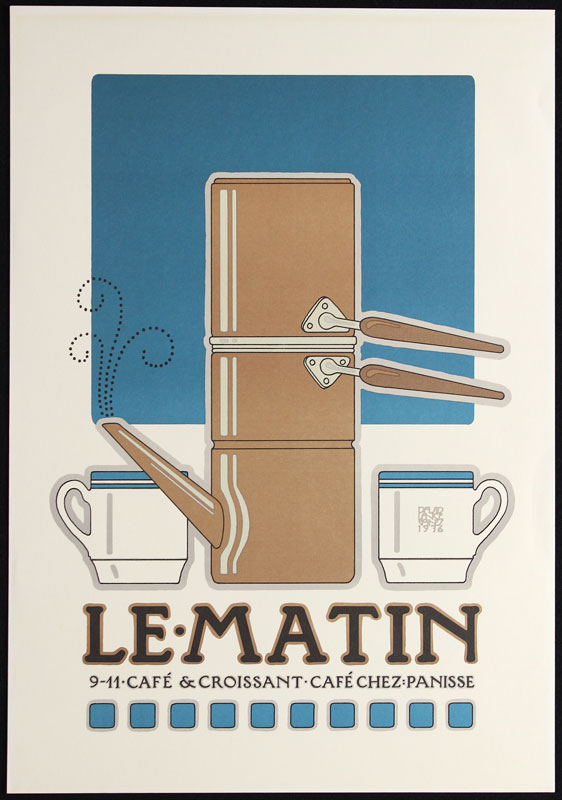 David Lance Goines Le Matin Poster