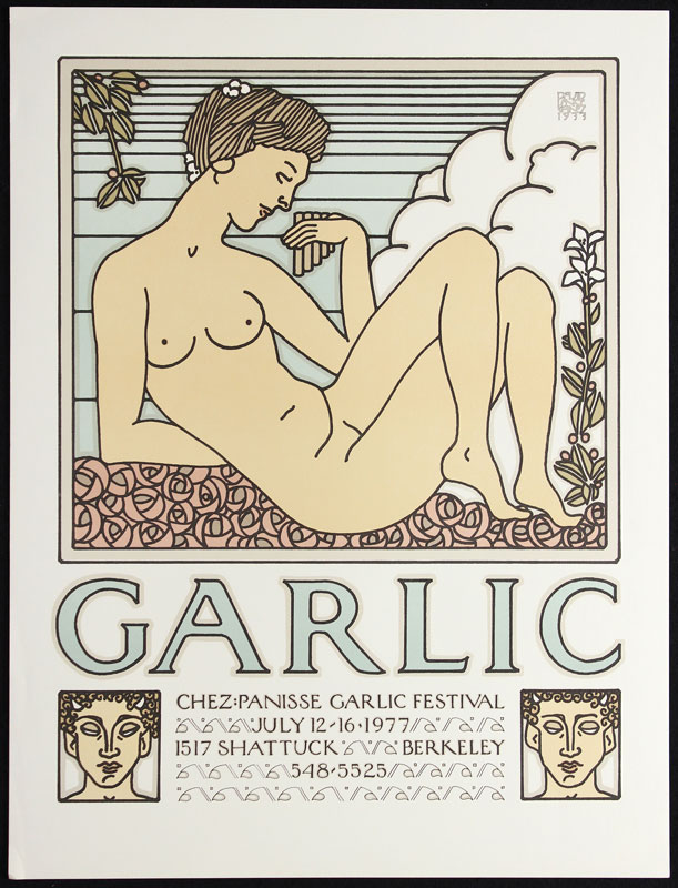 David Lance Goines Garlic Festival Chez Panisse Poster