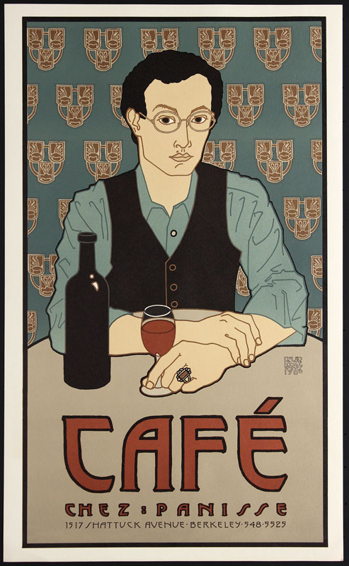 David Lance Goines Cafe Chez Panisse Poster