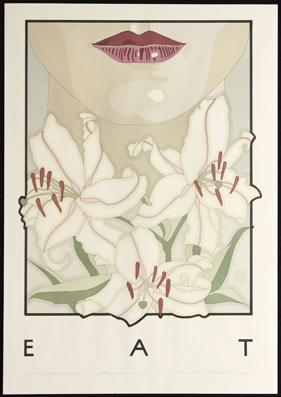 David Lance Goines Eat  - Chez Panisse 9th Birthday Poster