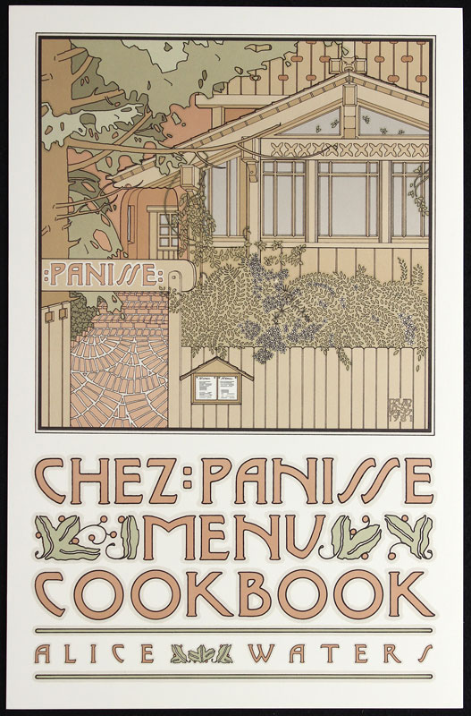 David Lance Goines Chez Panisse Menu Cookbook Poster