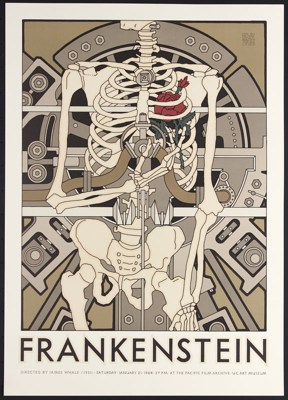 David Lance Goines Frankenstein Movie Poster