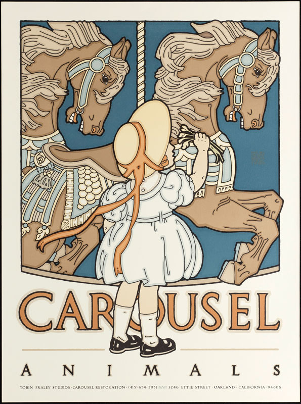 David Lance Goines Carousel Animals Poster