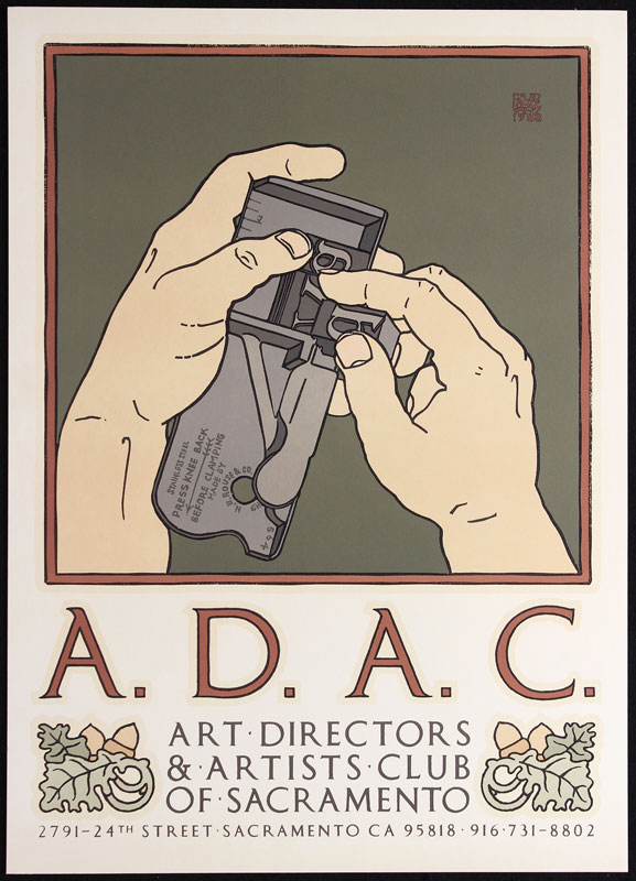 David Lance Goines A.D.A.C. Poster