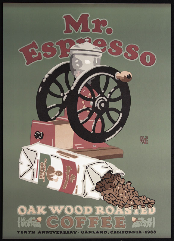 David Lance Goines Mr. Espresso Poster