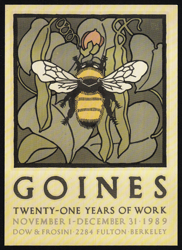 David Lance Goines Goines Twenty-One Years of Work Postcard