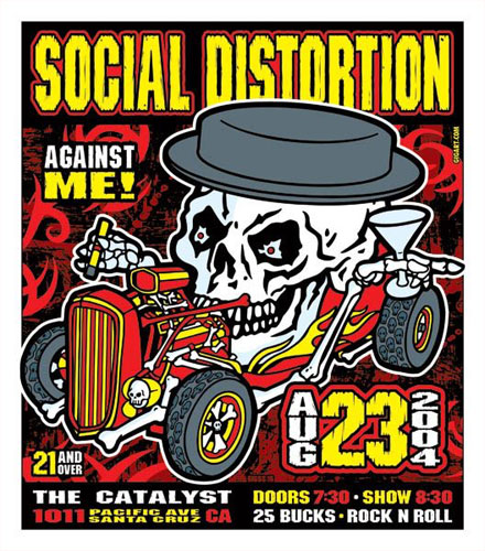 Gregg Gordon Social Distortion Poster