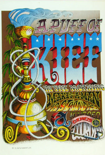 Rick Griffin Puff Of Kief Poster