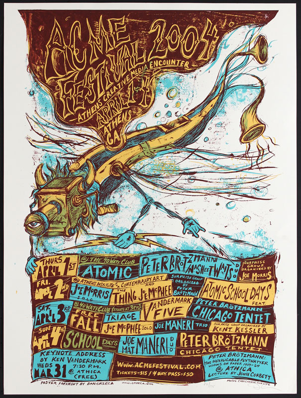 Dan Grzeca Acme Festival 2004 - Athens Creative Media Encounter Poster