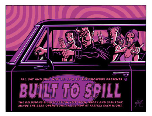 Justin Hampton Built To Spill Poster