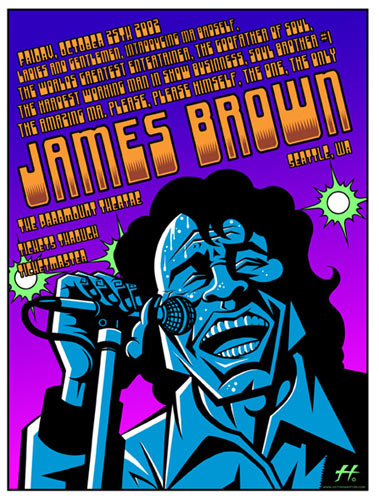 Justin Hampton James Brown Poster