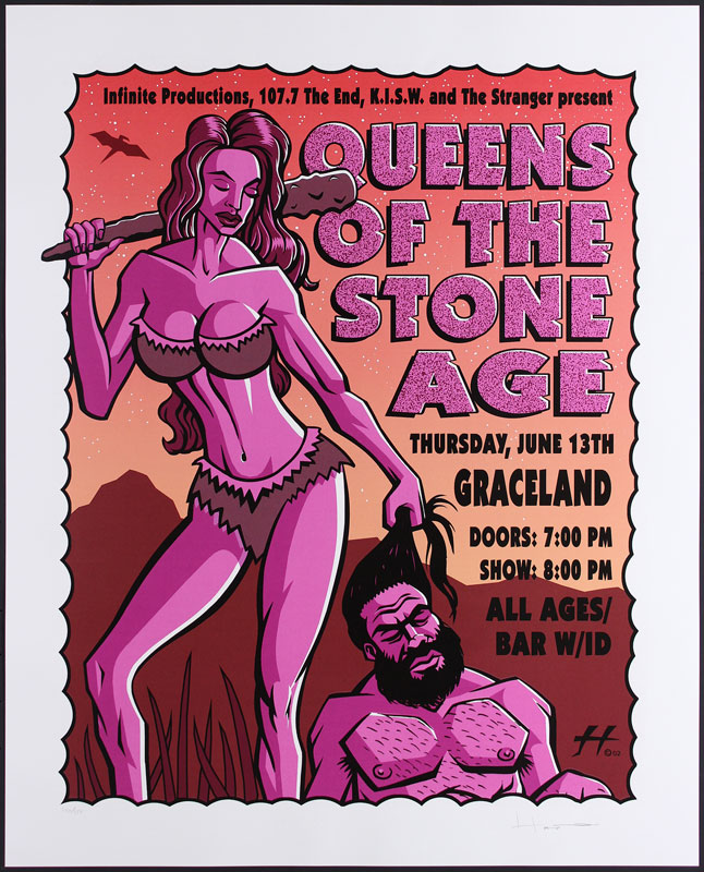 AP Queens of the Stone Age Poster by Justin Hampton