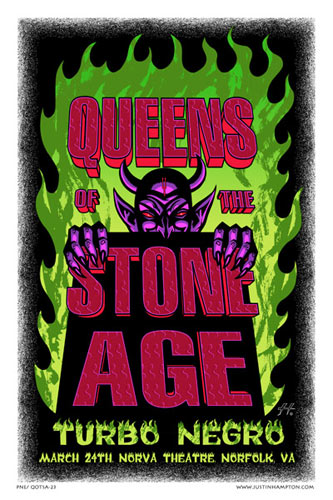 Justin Hampton Queens Of The Stone Age Poster