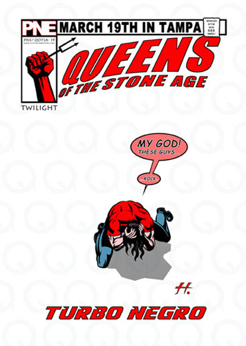 Justin Hampton Queens Of The Stone Age Poster