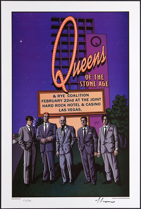 Justin Hampton Queens Of The Stone Age Poster