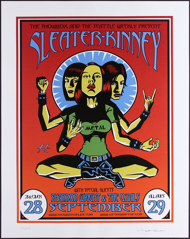 Justin Hampton Sleater-Kinney Poster