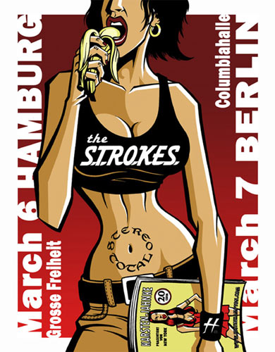 Justin Hampton The Strokes Poster