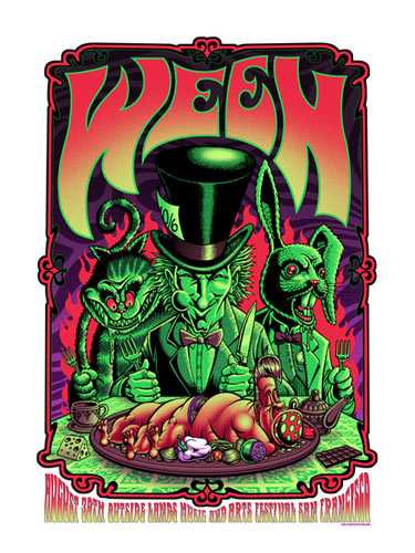 Justin Hampton Ween Outside Lands Poster