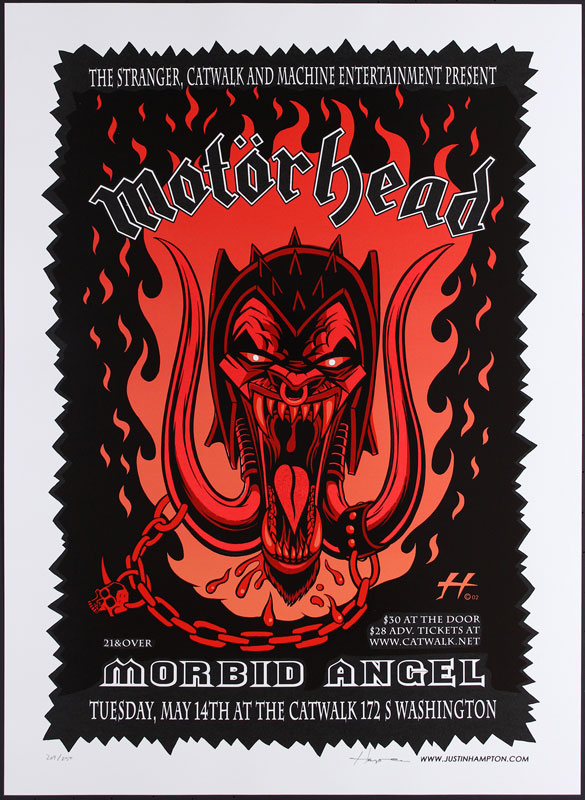 Justin Hampton Motorhead Poster