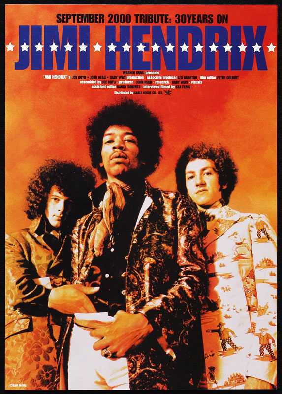 Jimi Hendrix Movie Japanese Handbill