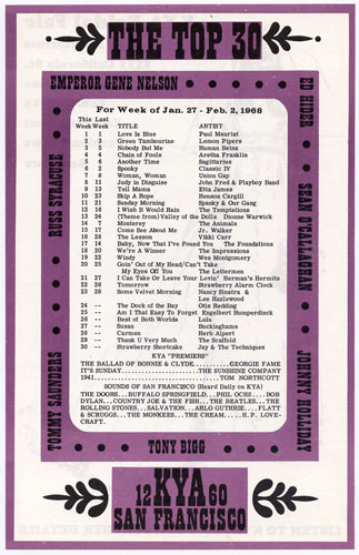 KYA Top 30 February 2 1968 Radio Survey