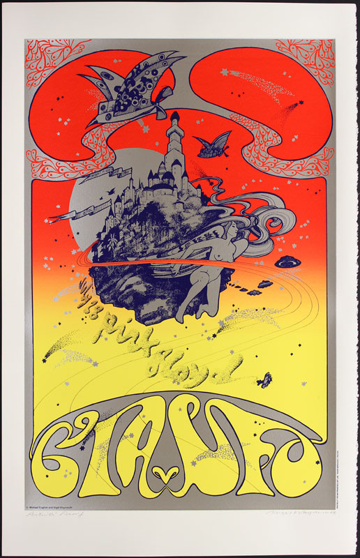 Hapshash and the Coloured Coat Pink Floyd CIA vs. UFO Poster